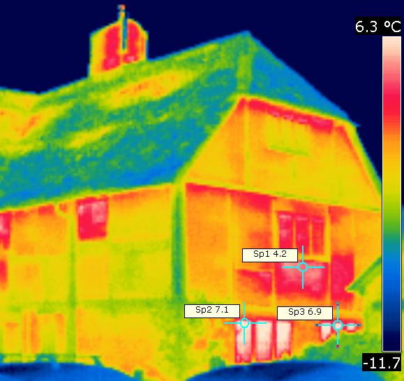  Infrared picture of house