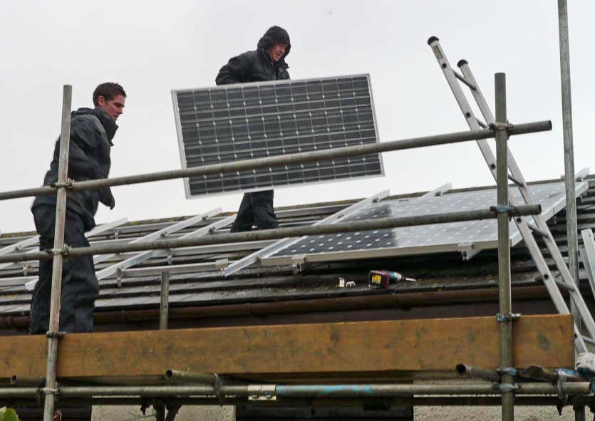 Installing solar PV panels